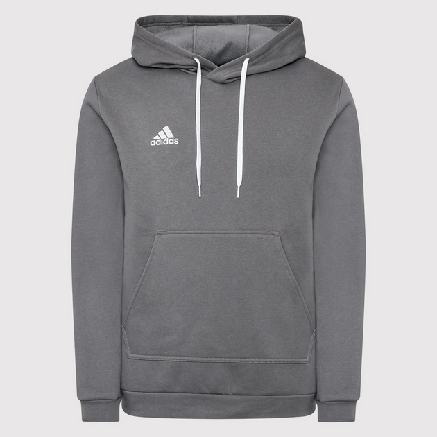 Bluza męska z kapturem kangurka Adidas Entrada 22 Hoody HB0578 L Szara (4065418941440) - obraz 4