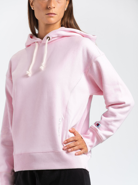 Bluza damska z kapturem elegancka Champion 112724-PS104 XS Różowa (8056426960918) - obraz 3