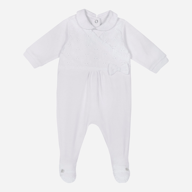 Pajacyk dla niemowląt Chicco 090.21966-033 68 cm Biały (8054707600898) - obraz 1