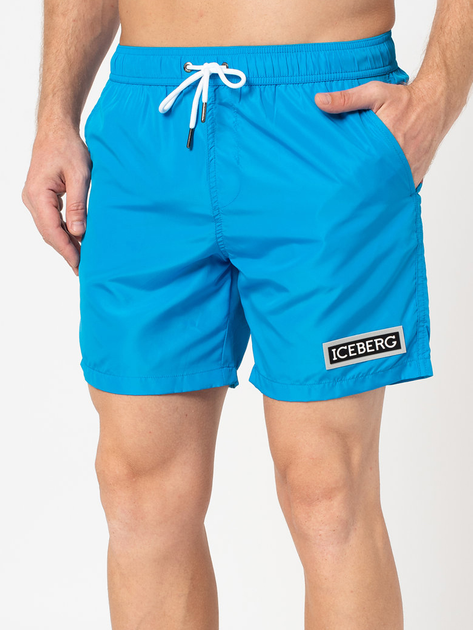 Spodenki kąpielowe męskie Iceberg Medium Boardshort ICE1MBM02 XXL Niebieskie (8051884145990) - obraz 3
