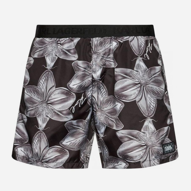 Szorty plażowe Karl Lagerfeld KL21MBM10 XL Czarna (8052283338259) - obraz 1