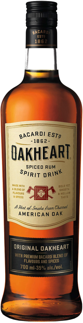 Ромовый напиток Oakheart Original 12 месяцев выдержки 0.7 л 35% ...