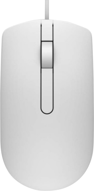 Мышь Dell MS116 USB White (570-AAIP) - изображение 1