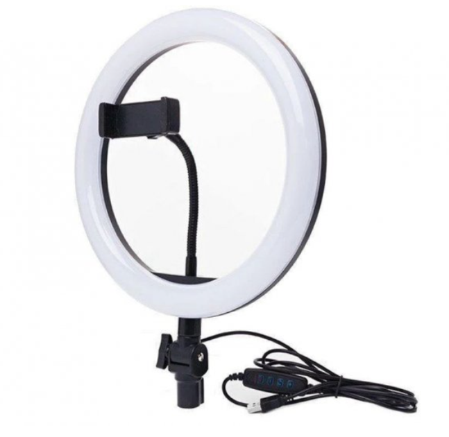 Кольцевая светодиодная лампа LED Filling Lamp M-20 LED 20 см с зажимом для телефона - Фото 1 Кольцевая светодиодная лампа LED Filling Lamp M-20 LED 20 см с зажимом для телефона - изображение 1