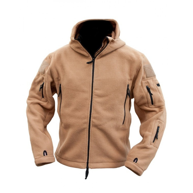 Кофта флісова тактична з капюшоном KOMBAT UK Recon Hoodie койот M - зображення 2