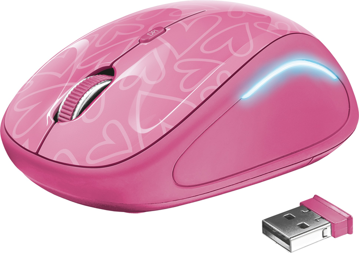 Мышь Trust Yvi FX Wireless Pink (TR22336) - изображение 2