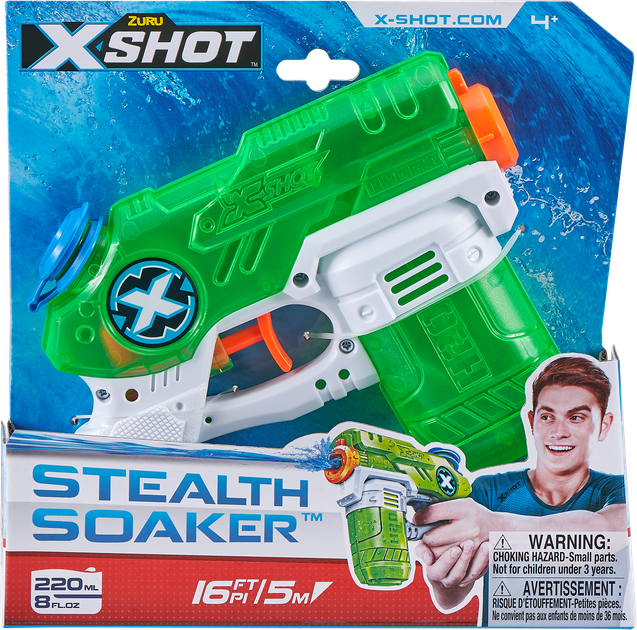 Водний бластер Zuru X-Shot Warfare Small Stealth Soaker (193052047359) - зображення 3