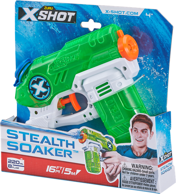 Водний бластер Zuru X-Shot Warfare Small Stealth Soaker (193052047359) - зображення 5