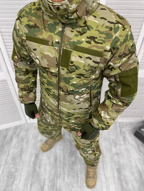 Зимовий тактичний костюм Softshell MultiCam Мультикам L - зображення 2