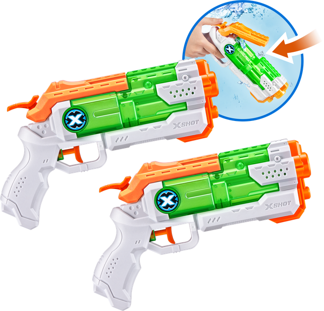Набор водных бластеров Zuru X-Shot Warfare Fast Fill Small (56244R) (193052045539) - изображение 2