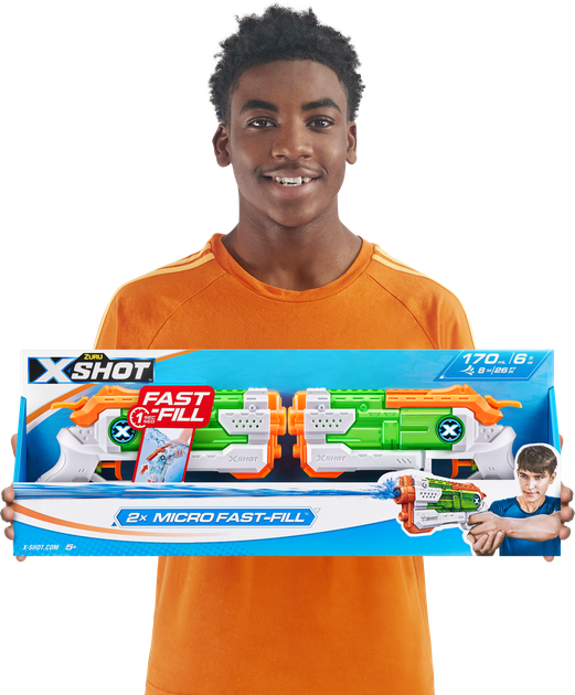 Набор водных бластеров Zuru X-Shot Warfare Fast Fill Small (56244R) (193052045539) - изображение 9