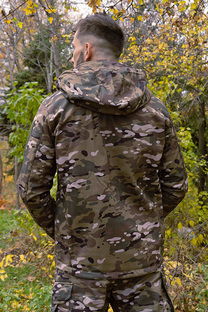 Тактична тепла куртка Soft Shell мультикам Logos 5248-07 XL - зображення 2
