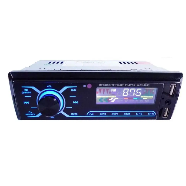 Автомагнитола 1DIN с сенсорным дисплеем Sound Box-3885MP3 Bluetooth, с пультом ДУ, 2хUSB, 200Вт - изображение 9