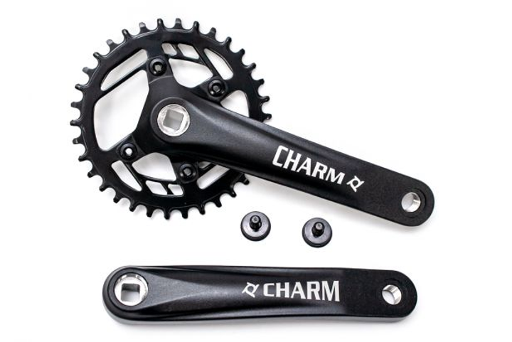 Шатун PROWHEEL CHARM-34T, L175мм. под квадрат черный (CHW-243) 