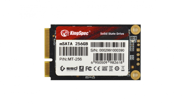 Твердотельный накопитель KingSpec mSATA SSD 256GB - изображение 3