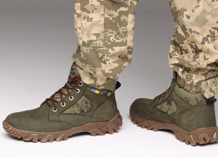 Тактические кроссовки ВСУ кожаные, военные кроссовки В-25 43 размер - изображение 1