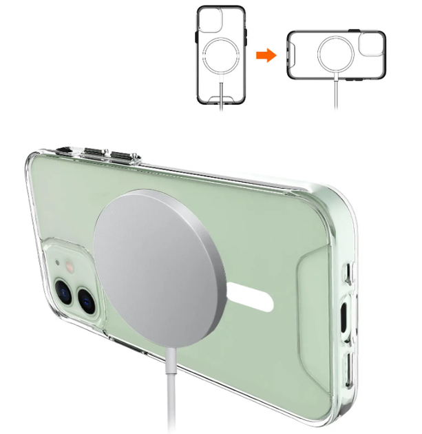 Чохол для iPhone 14 Pro Max Space Case з MagSafe Протиударний Прозорий - зображення 3