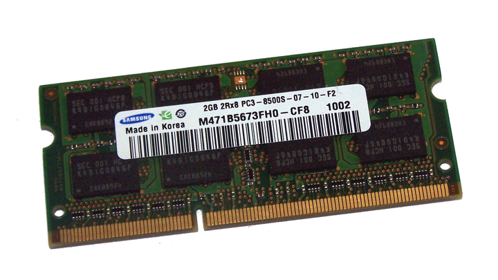 SODIMM DDR3 2Gb DDR3 1066 MHz Samsung (M471B5673FH0-CF8) – фото, отзывы ...