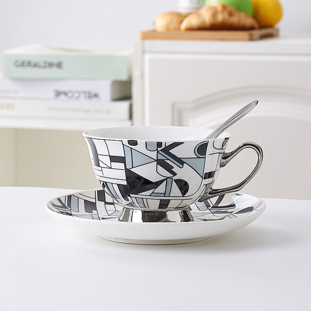 Чашка с блюдцем и ложкой Picasso Stenson YG00937 220мл – купить онлайн ...