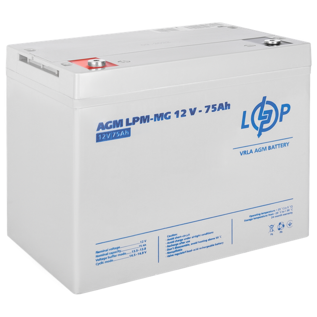 Аккумулятор мультигелевый LPM-MG 12V 75 Ah LogicPower 13634 - изображение 2