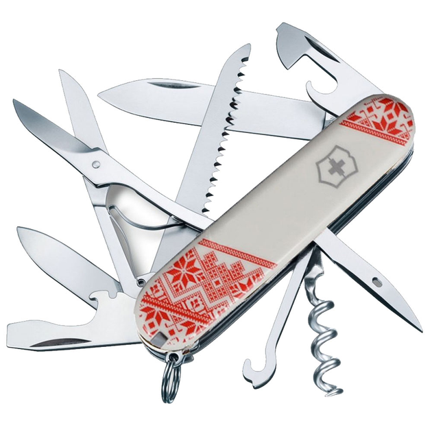 Нож Victorinox Huntsman Ukraine Вышиванка 1.3713.7_T0051r - изображение 1