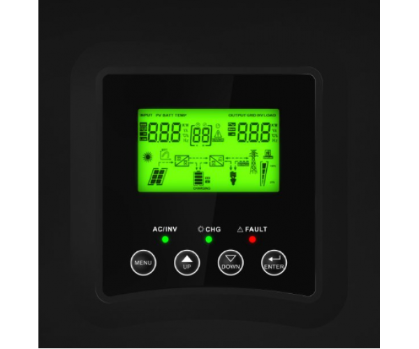 Сонячний інвертор Off Grid MPPT Green Cell 24VDC 230VAC 3000VA/3000W - зображення 3