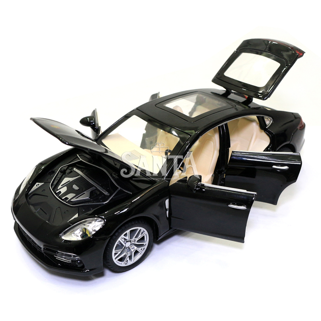 Машинка игровая Porsche Panamera «АвтоЕксперт» Порше Панамера металл черный свет звук 20*6*8 см (GT-3136) - изображение 5