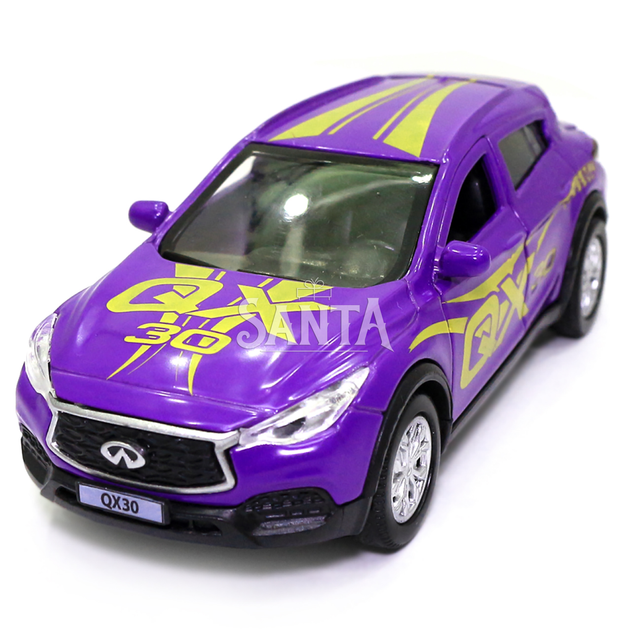 Машинка ігрова INFINITI QX30 «TechnoPark» GLAMCAR джип Інфініті метал, фіолетовий 11*4*5 см (QX30-12GRL-PUR) - зображення 6