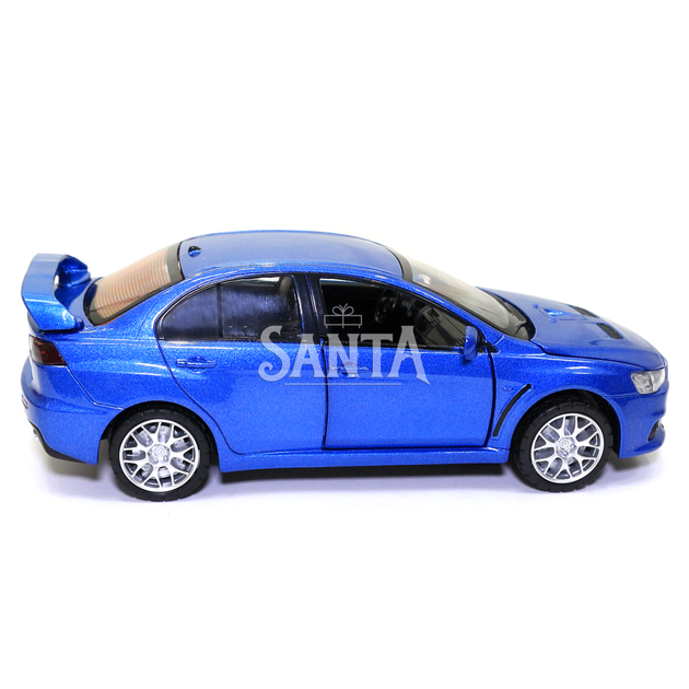 Игрушечная машинка металлическая «Mitsubishi Lancer Evolution» Автопром Митсубиси, синий, 14*5*5 см, (68462) - Фото 5 Игрушечная машинка металлическая «Mitsubishi Lancer Evolution» Автопром Митсубиси, синий, 14*5*5 см, (68462) - изображение 5