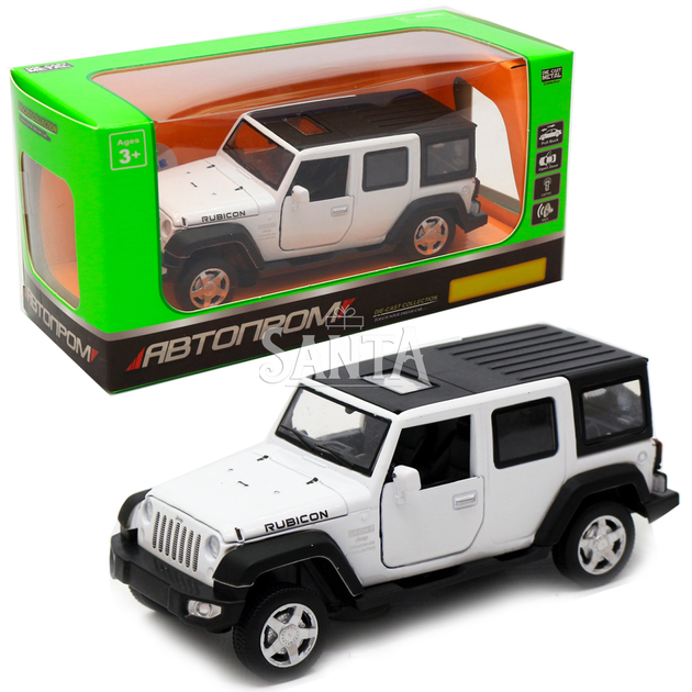 Игрушечная машинка металлическая джип «Jeep», Автопром, белый, 6*15*6, от 3 лет, (6616) - Фото 1 Игрушечная машинка металлическая джип «Jeep», Автопром, белый, 6*15*6, от 3 лет, (6616) - изображение 1