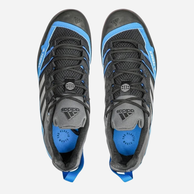 Buty turystyczne męskie adidas Terrex Swift Solo 2 S24011 46.5 (11.5UK) 30 cm Czarny/Niebieski (4064055912776) - obraz 4