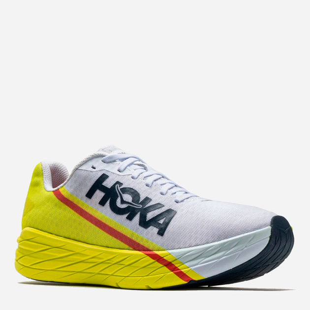 Чоловічі кросівки для бігу HOKA ONE ONE Rocket X 1113532 44 Білі (194715587489) - зображення 1