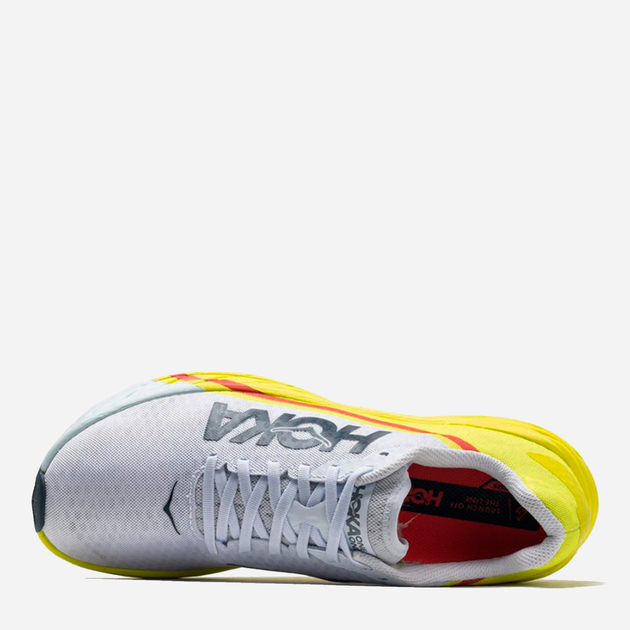 Чоловічі кросівки для бігу HOKA ONE ONE Rocket X 1113532 41 1/3 Білі (194715587410) - зображення 4