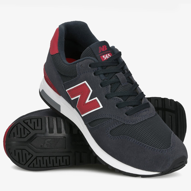 Чоловічі кросівки New Balance 565V1 ML565NTW 43 (9.5US) 27.5 см Темно-синій/Червоний (190325754112) - зображення 4