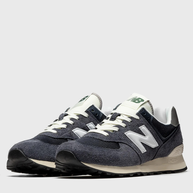 Buty sportowe męskie z siatką na platformie do kostki New Balance 574 U574RH2 40.5 (7.5US) 25.5 cm Czarne (196307519045) - obraz 2