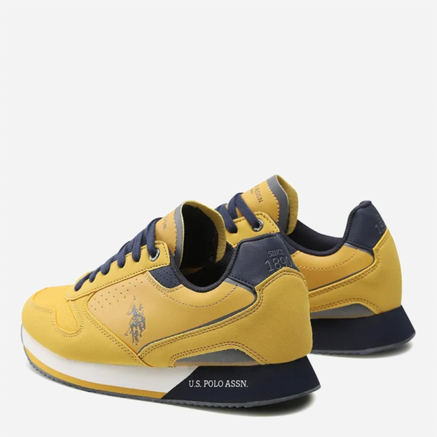 Buty sportowe męskie na platformie do kostki U.S. Polo Assn Sneaker NOBIL003MBHY3 42 Żółte (8055197312292) - obraz 2