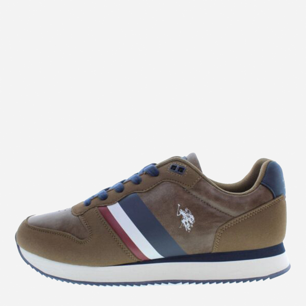 Buty sportowe męskie na platformie do kostki U.S. Polo Assn Sneaker NOBIL005MBYH1 45 Brązowe (8055197313305) - obraz 2