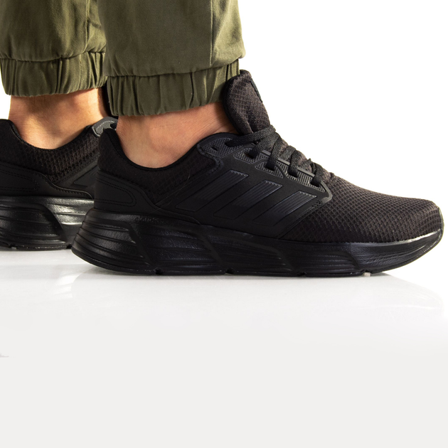 Чоловічі кросівки для бігу adidas Galaxy GW4138 43.5 (9UK) 27.5 см Чорні (4065426738957) - зображення 7