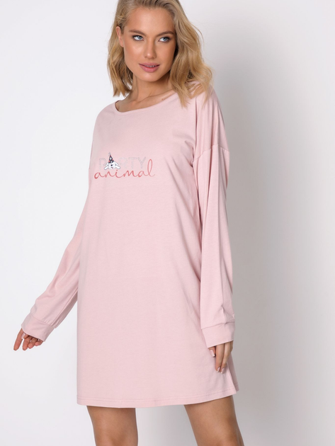 Koszula nocna Aruelle Pauline XL Różowa (5904541432557) - obraz 1