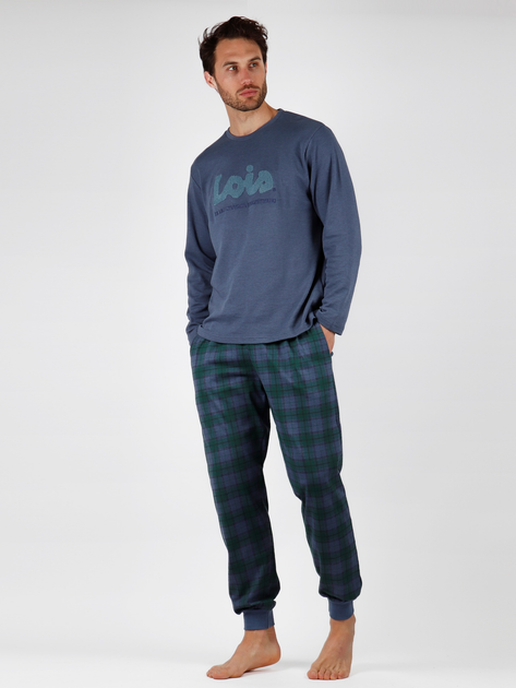 Piżama Admas Lois 56381 XL Niebieski (8433623613449) - obraz 1