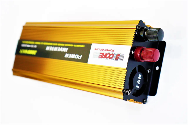 Инвертор автомобильный 5 Core 12V-220V 2000W преобразователь напряжения gold - изображение 7