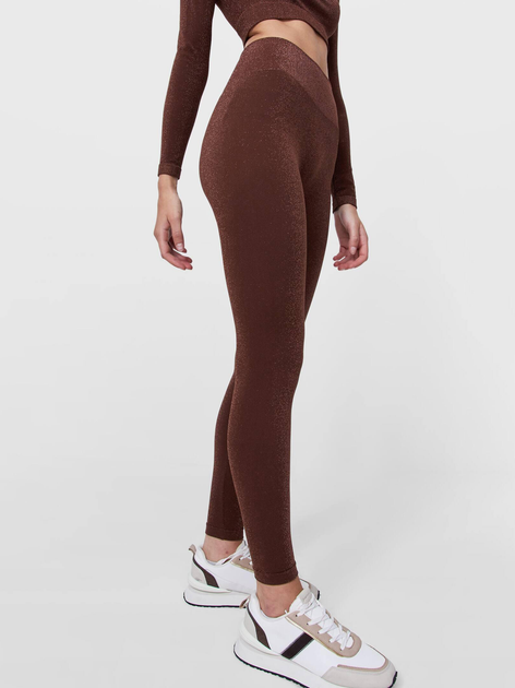 Лосины женские Stradivarius XAZ373114GKRT L Коричневые (DD8000006951216 ...