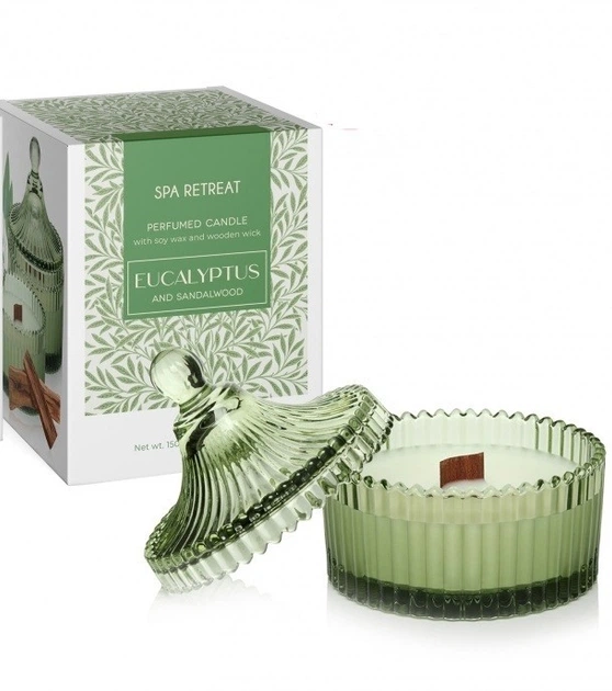 Свічка ароматизована в склі Bartek Candles Еліт Спа Евкаліпт 150г. - Фото 3 Свічка ароматизована в склі Bartek Candles Еліт Спа Евкаліпт 150г. - изображение 3