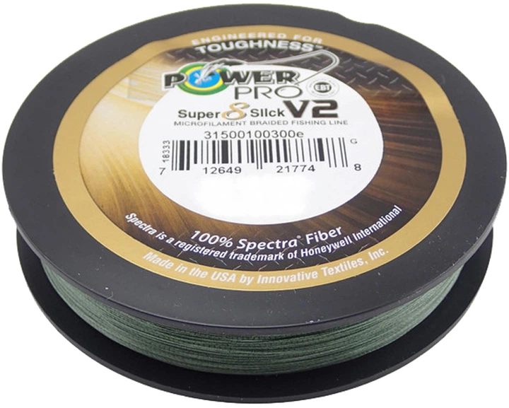 Шнур Power Pro Super 8 Slick V2 135 м 0.23 мм 38 lb/17 кг Moss Green (22664513) - изображение 2