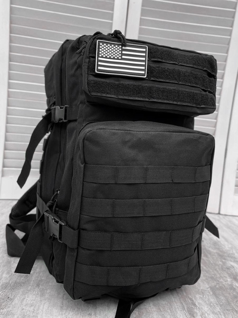 Тактичний штурмовий рюкзак Black USA 45л. - зображення 1