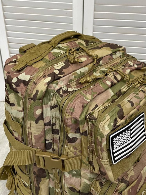 Тактичний штурмовий рюкзак мультикам USA 45л. - зображення 2