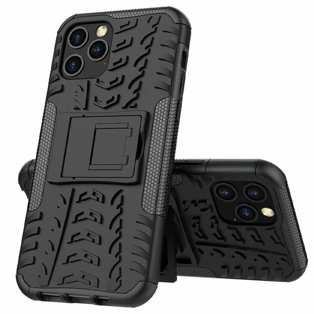 Чехол Armor Case для Apple iPhone 12 / 12 Pro Black - изображение 5