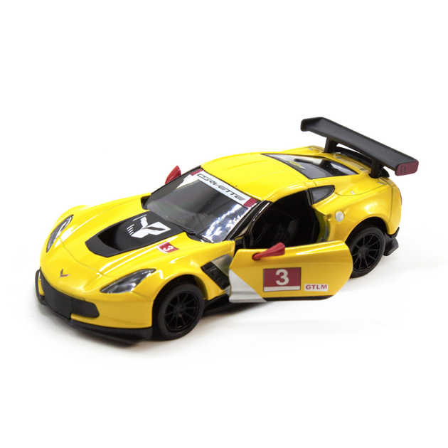 Машинка KINSMART "Chevrolet Corvette C7" (желтая) – низкие цены, кредит ...