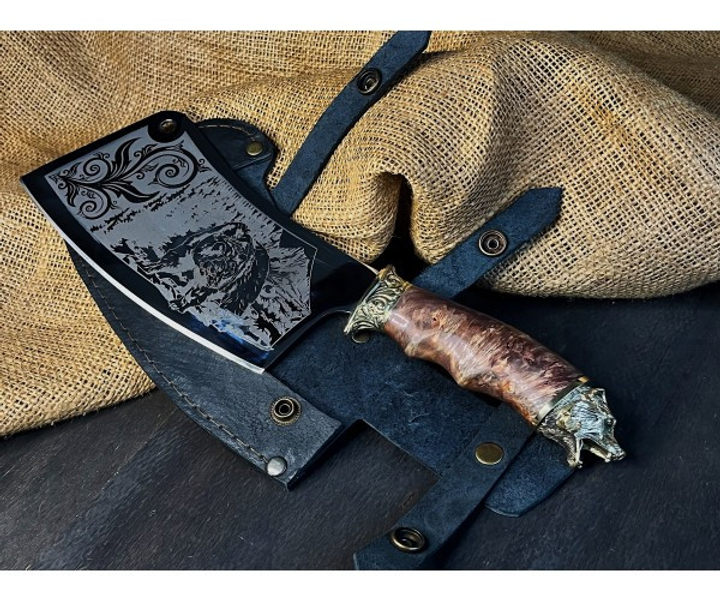 Охотничий нож MASTERKRAMI -секач "Медведь"сталь 40х13 - изображение 1