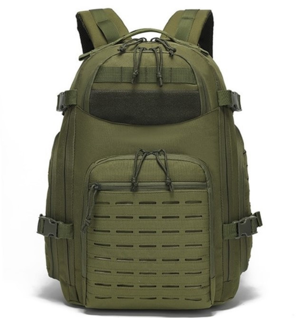 Рюкзак тактичний військовий ZE099 Molle 40л оливковий - зображення 1